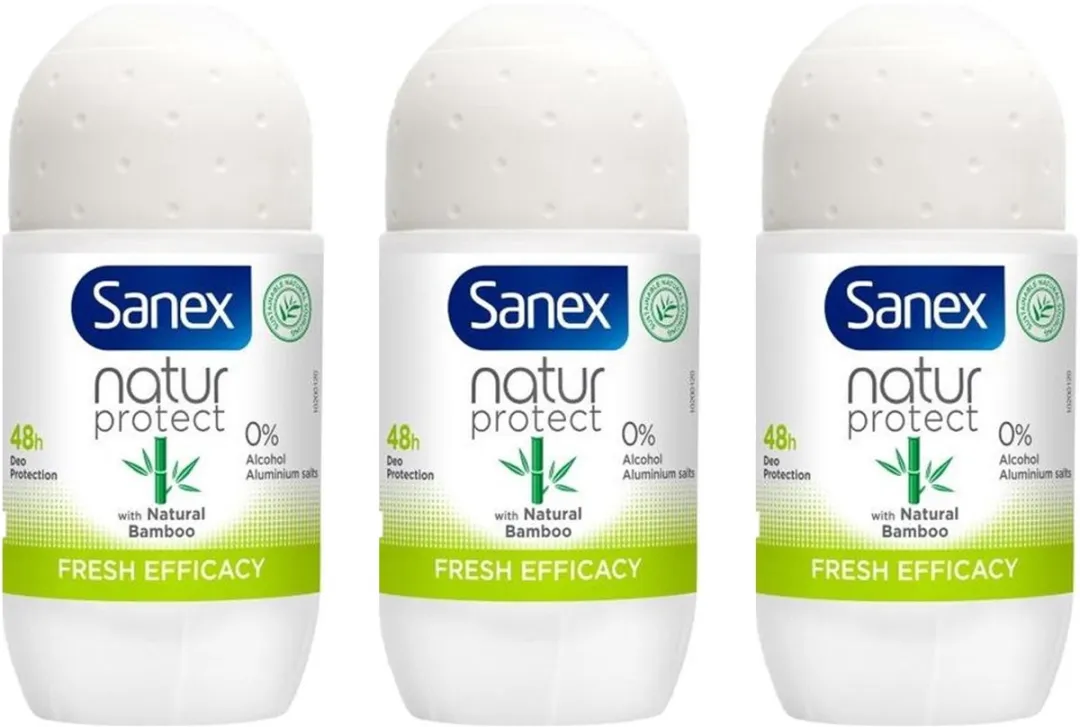 Sanex Deo Roller Bamboo Fresh 3x50ml