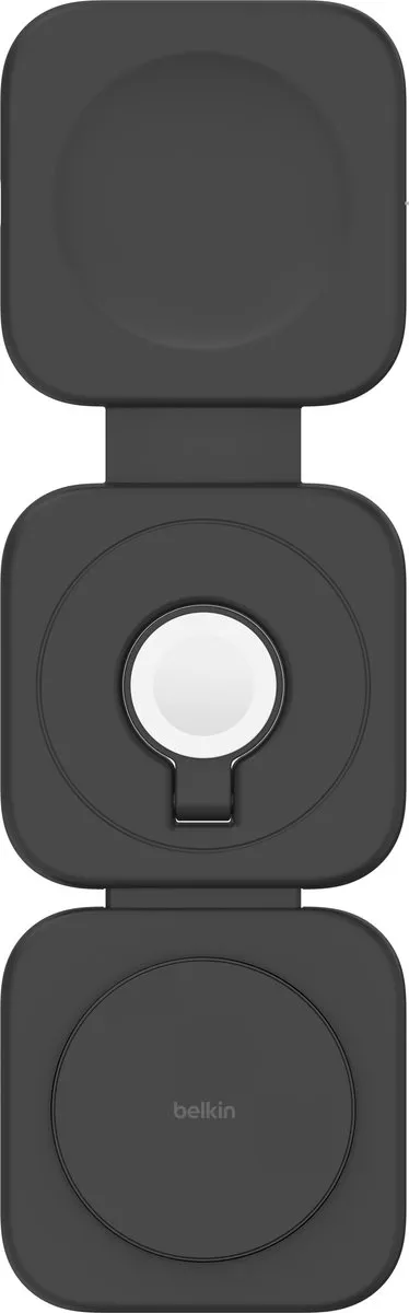 Belkin WIZ024HQBK 3-in-1 Reislaadstation - 15W - Zwart