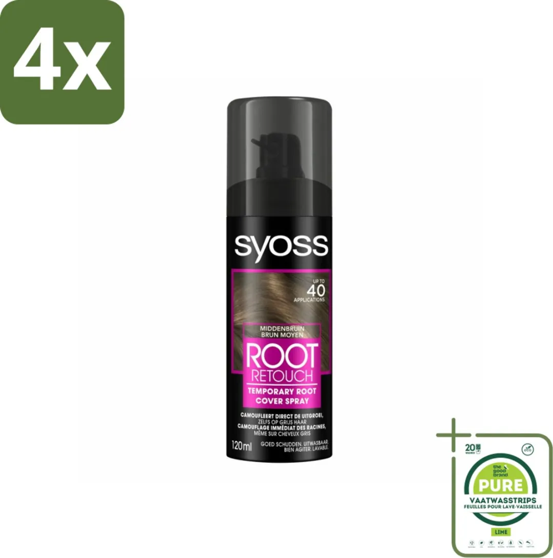 SYOSS Uitgroeispray Middenbruin 460ml
