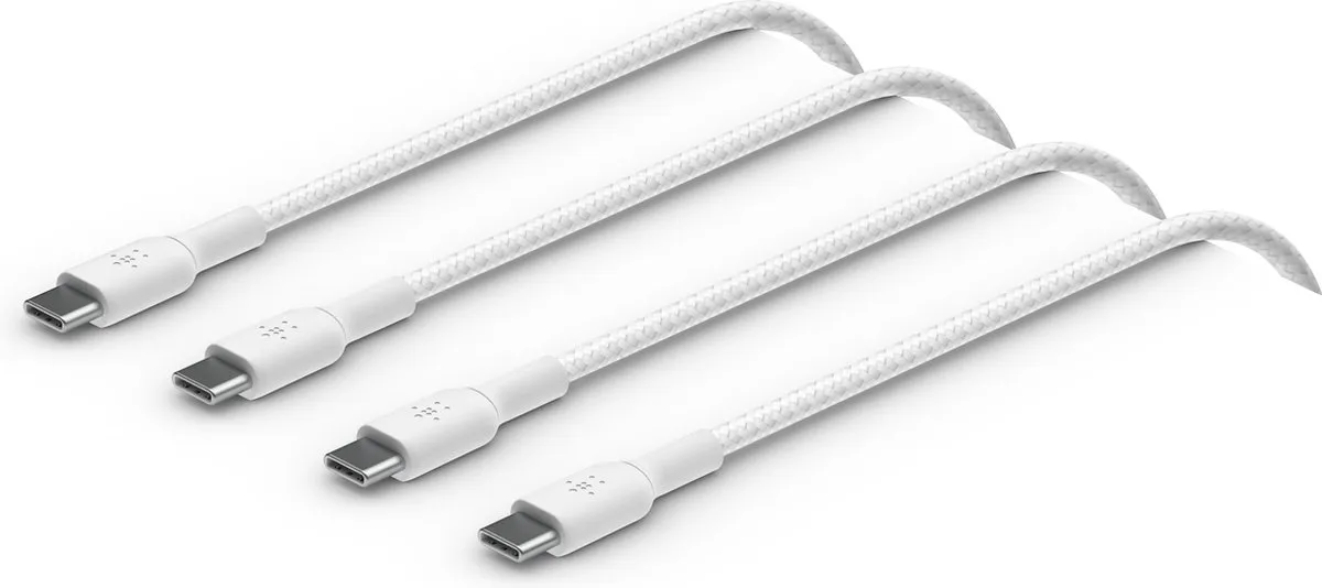 Belkin BoostCharge CAB004BT1MWH2PK USB-C Kabel - 1m - Duo Pack - afbeelding 6 van 6