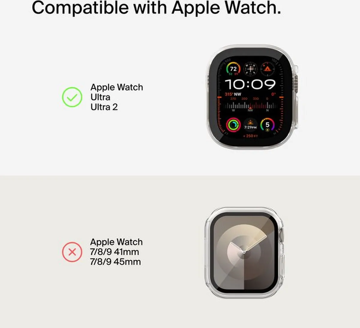 Belkin TemperedCurve 2-in-1 Schermbeschermer Bumper Apple Watch Ultra - Zwart
