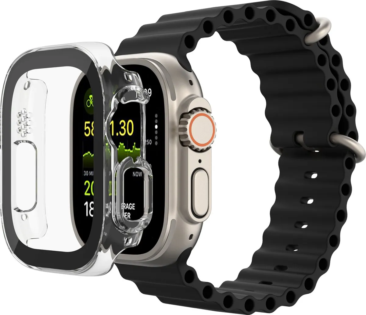 Belkin TemperedCurve 2-in-1 Schermbeschermer Bumper Apple Watch Ultra - Zwart