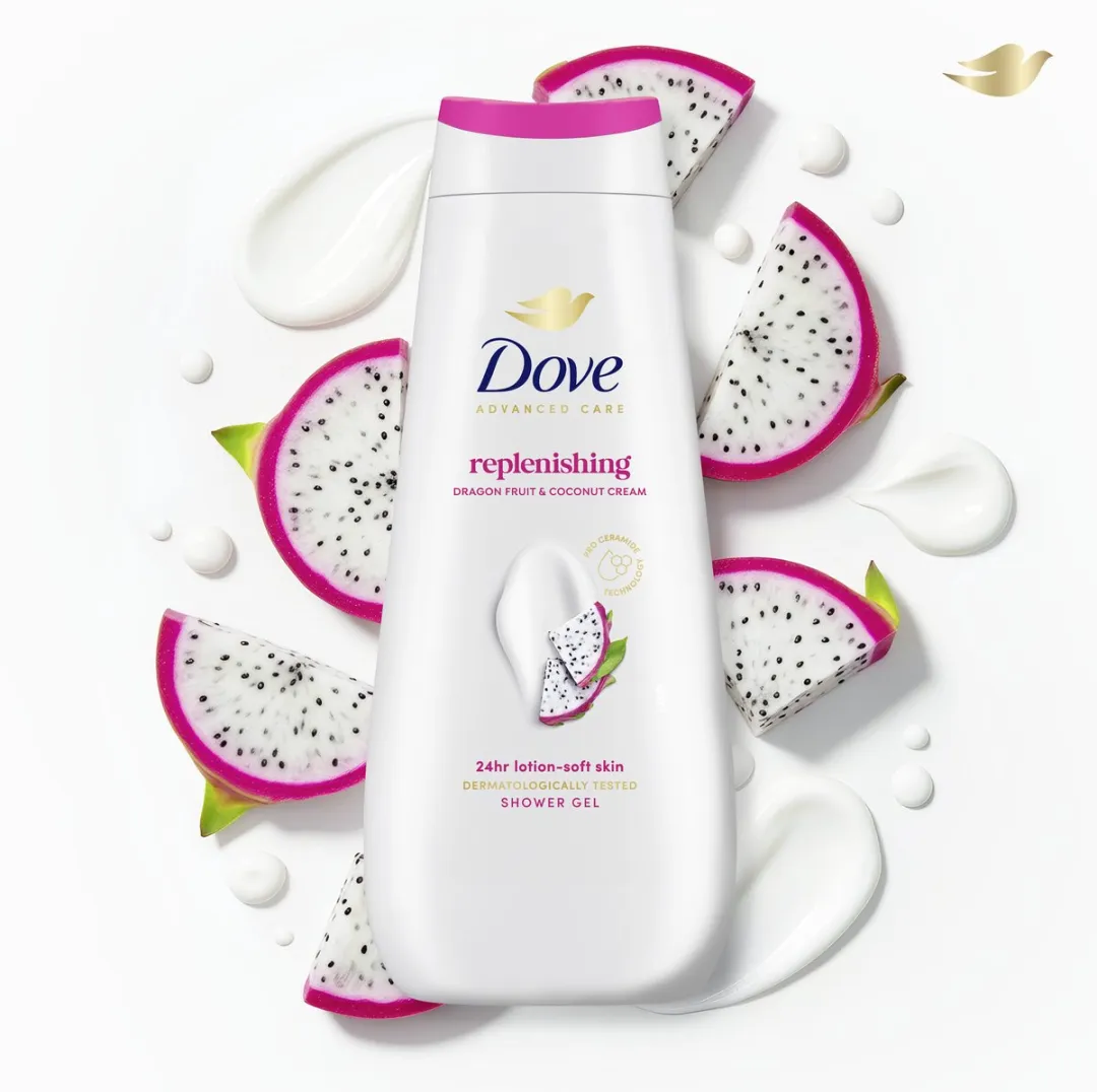 Dove Advanced Care Douchegel Dragon Fruit & Coconut Cream 6x400ml