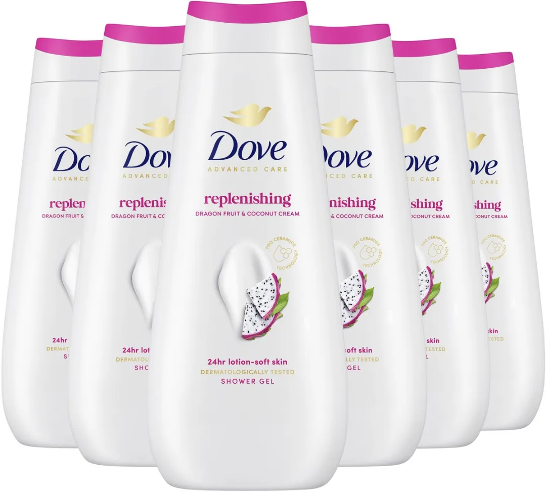 Dove Advanced Care Douchegel Dragon Fruit & Coconut Cream 6x400ml