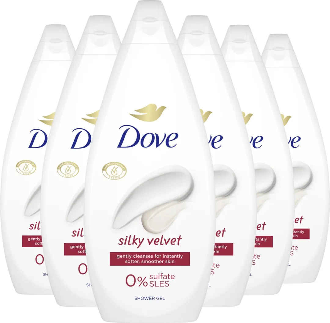 Dove Essential Care Silky Velvet Douchegel - 6x720ml