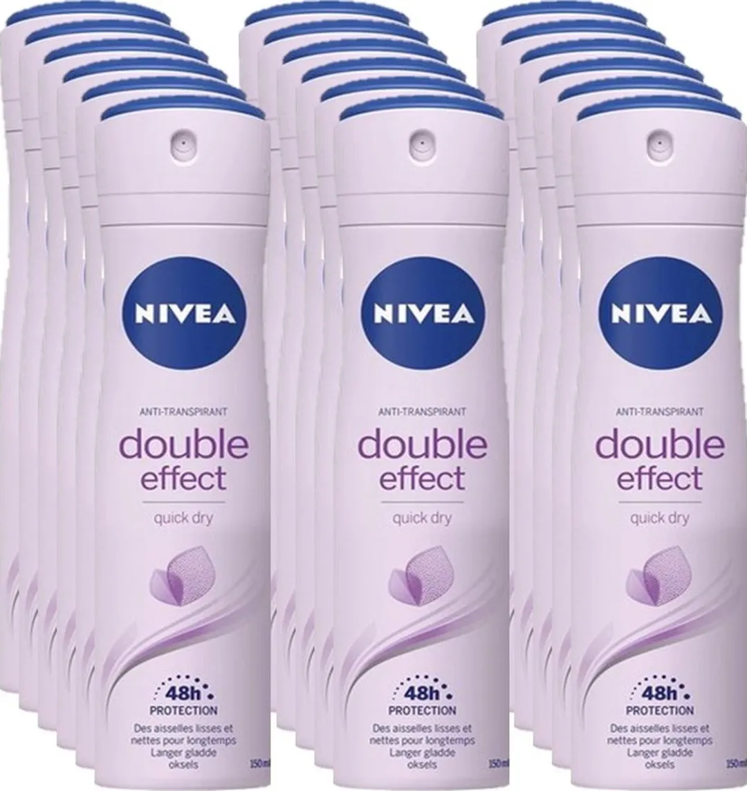 NIVEA Deospray Women Double Effect 150ml - 2700ml (18x150ml)