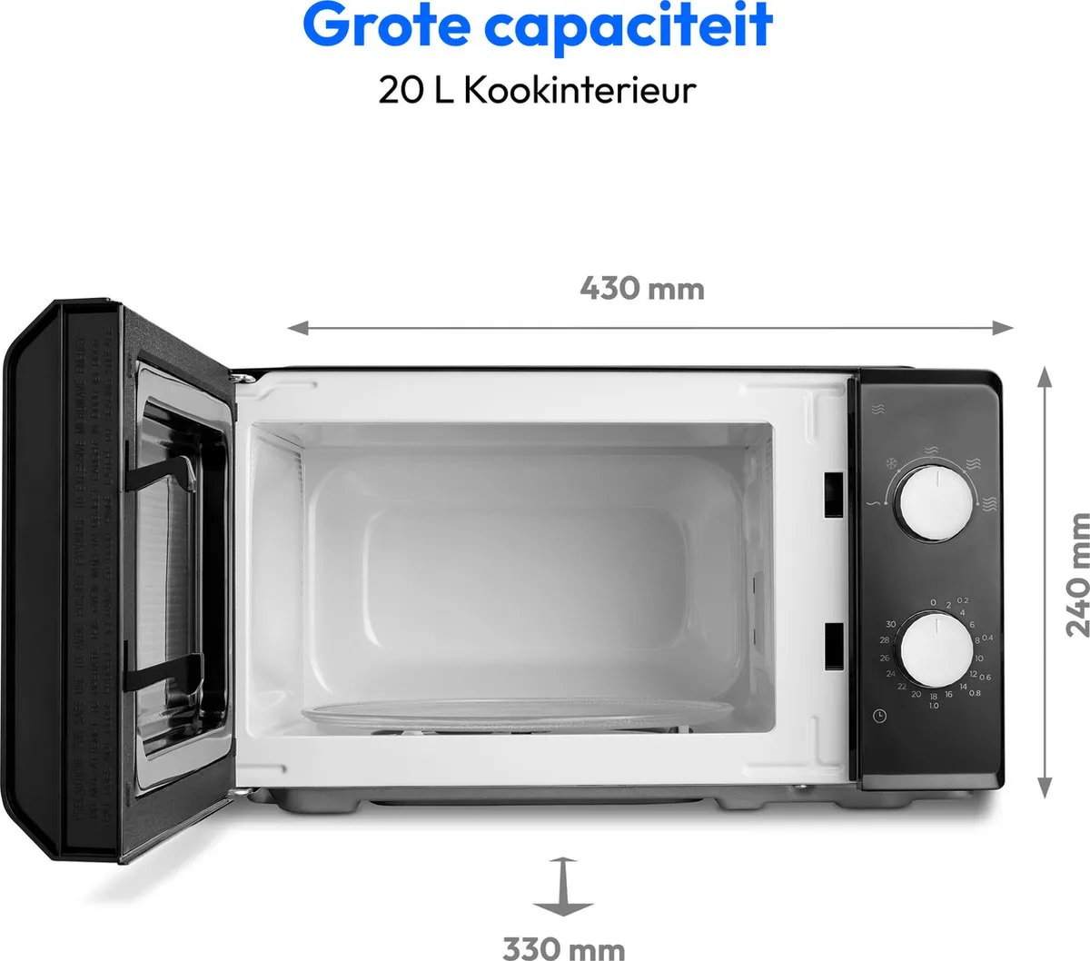 Medion Magnetron MD 11475 700W - 20L - Zwart