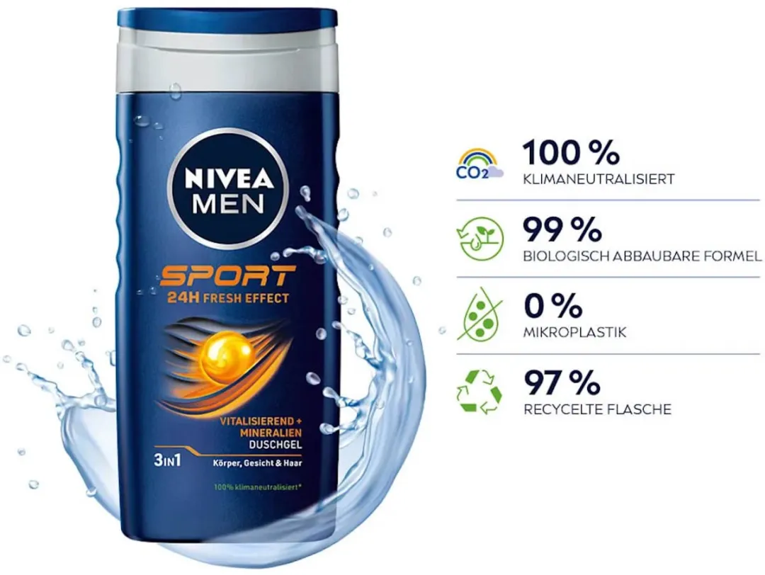 NIVEA Men 3-in-1 Sport Douchegel - 6x250ml