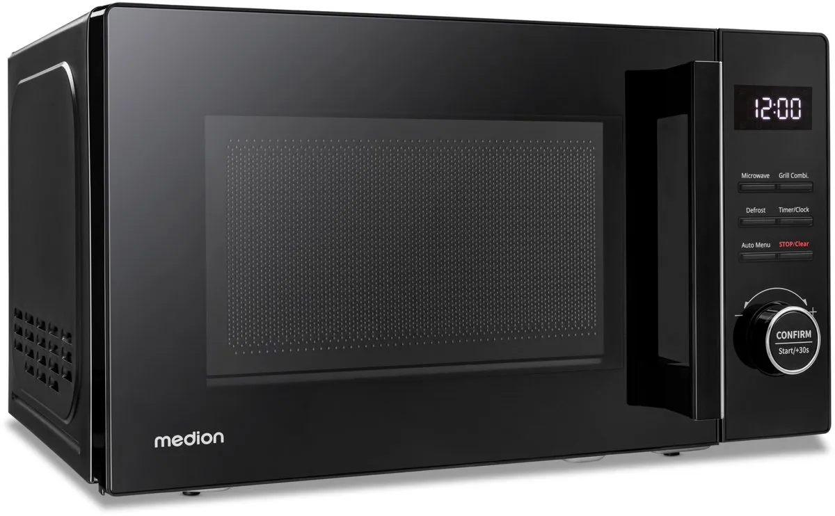Medion MD12021 Magnetron met Grill 20L - 800W - 1000W Grill - Zwart - afbeelding 5 van 6