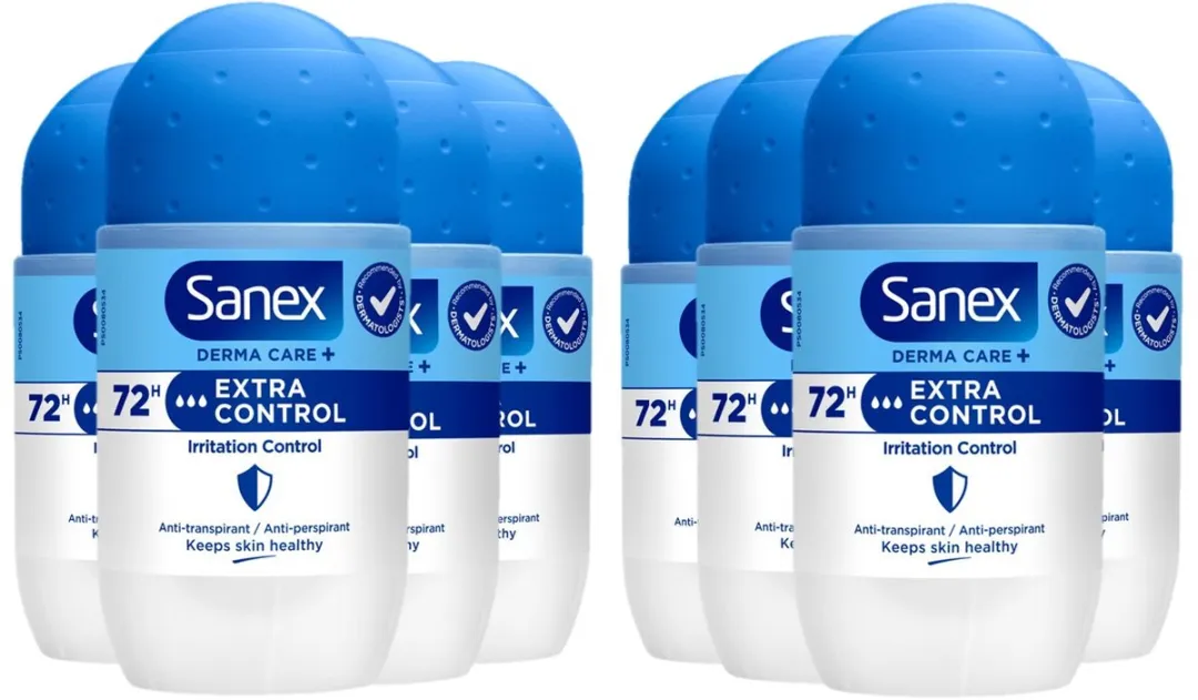 Sanex Deo Roller Dermo Extra Control 8x50ml