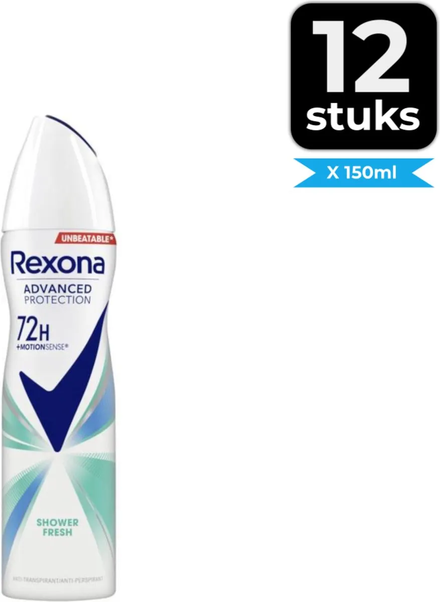 Rexona Deospray Shower Fresh 1800ml - 12 Stuks