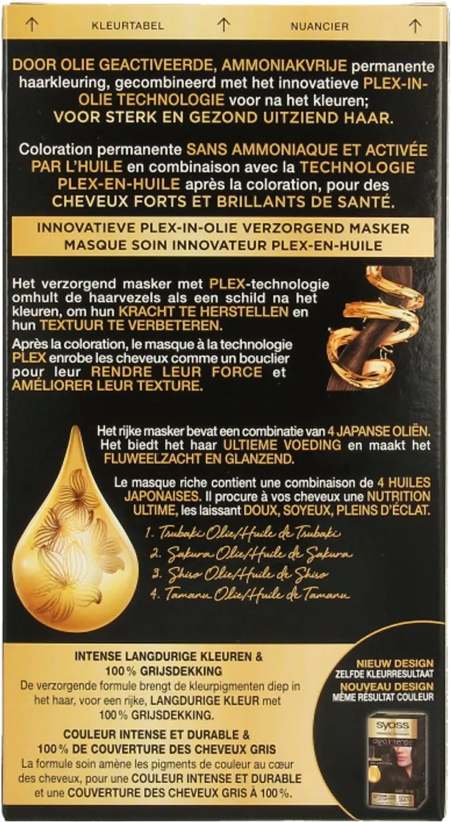 SYOSS Oleo Intense 2-10 Haarverf Bruinzwart - 115ml