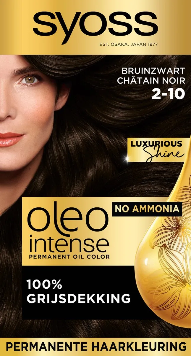 SYOSS Oleo Intense 2-10 Haarverf Bruinzwart - 115ml