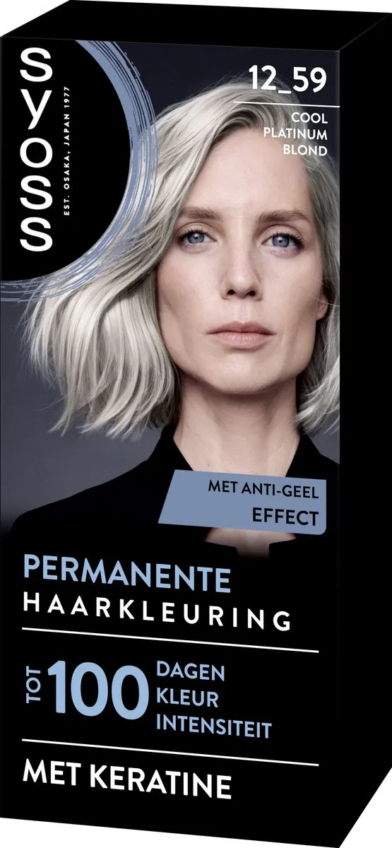 SYOSS Permanent Haarkleuring 12-59 Cool Platinum Blond 345ml