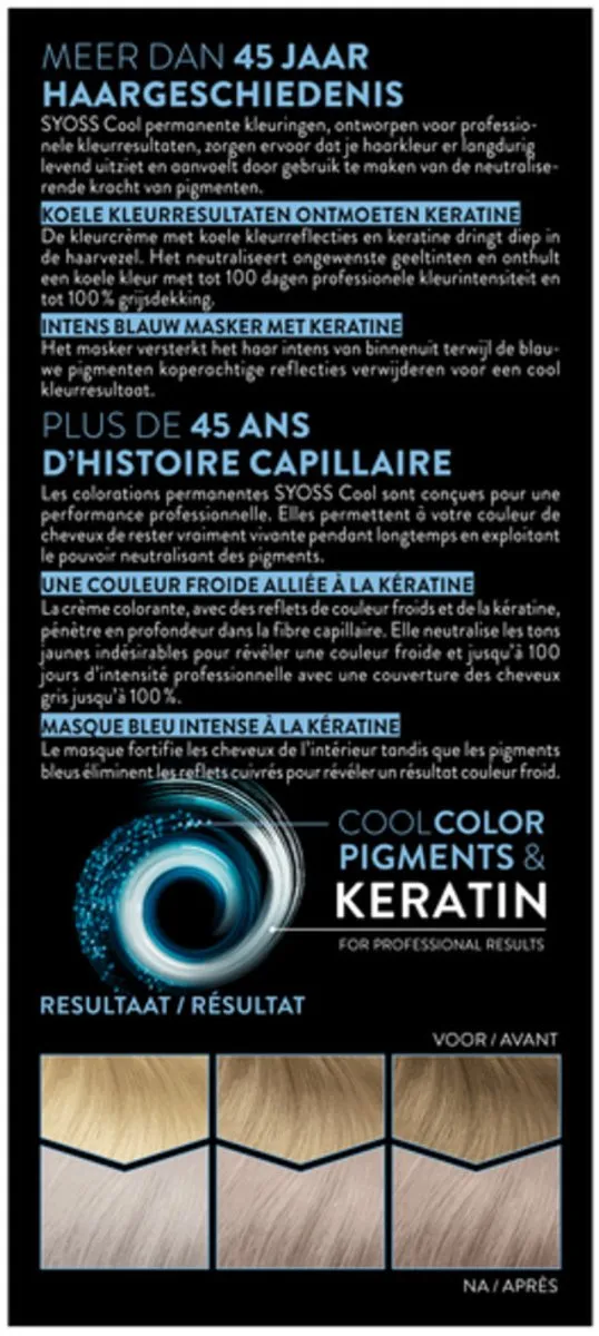 SYOSS Permanent Haarkleuring 12-59 Cool Platinum Blond 345ml