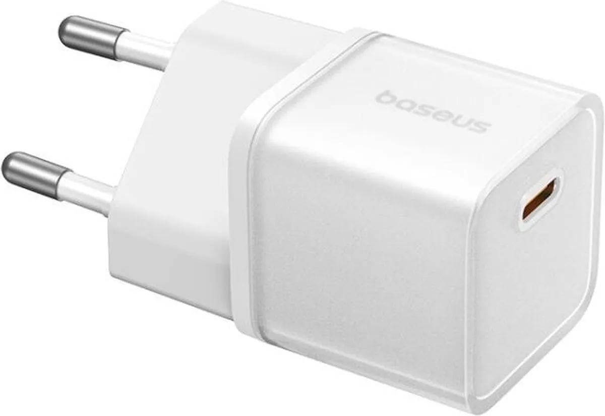 Baseus GaN5S USB-C Snellader 20W - Wit