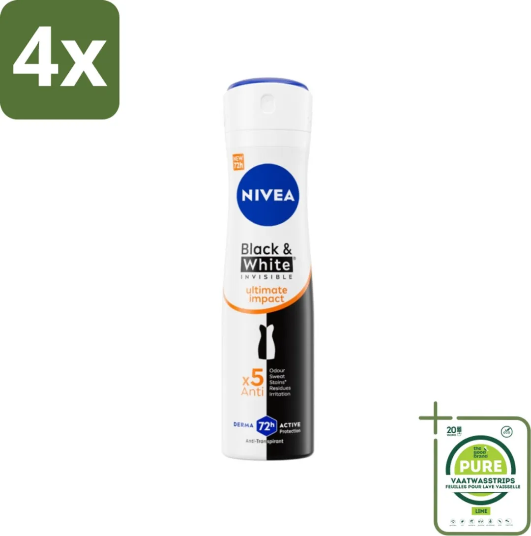NIVEA Deodorant Spray Zwart & Wit Ultieme Impact