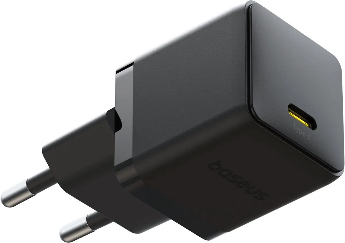 Baseus 20W USB-C Snellader - Zwart