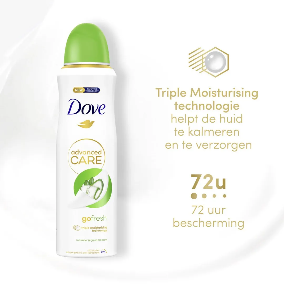 Dove Deodorant Spray Komkommer & Groene Thee - 6x200ml