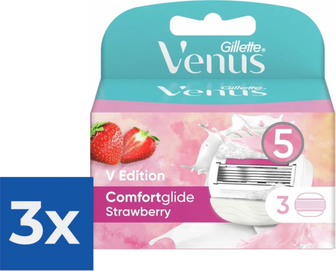 Gillette Venus Comfortglide Strawberry Scheermesjes 3 Stuks