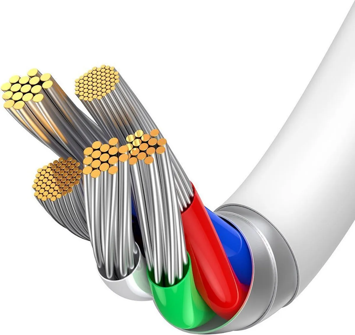 Baseus Superior USB-C naar Lightning Kabel 1.5M - Wit - afbeelding 6 van 6