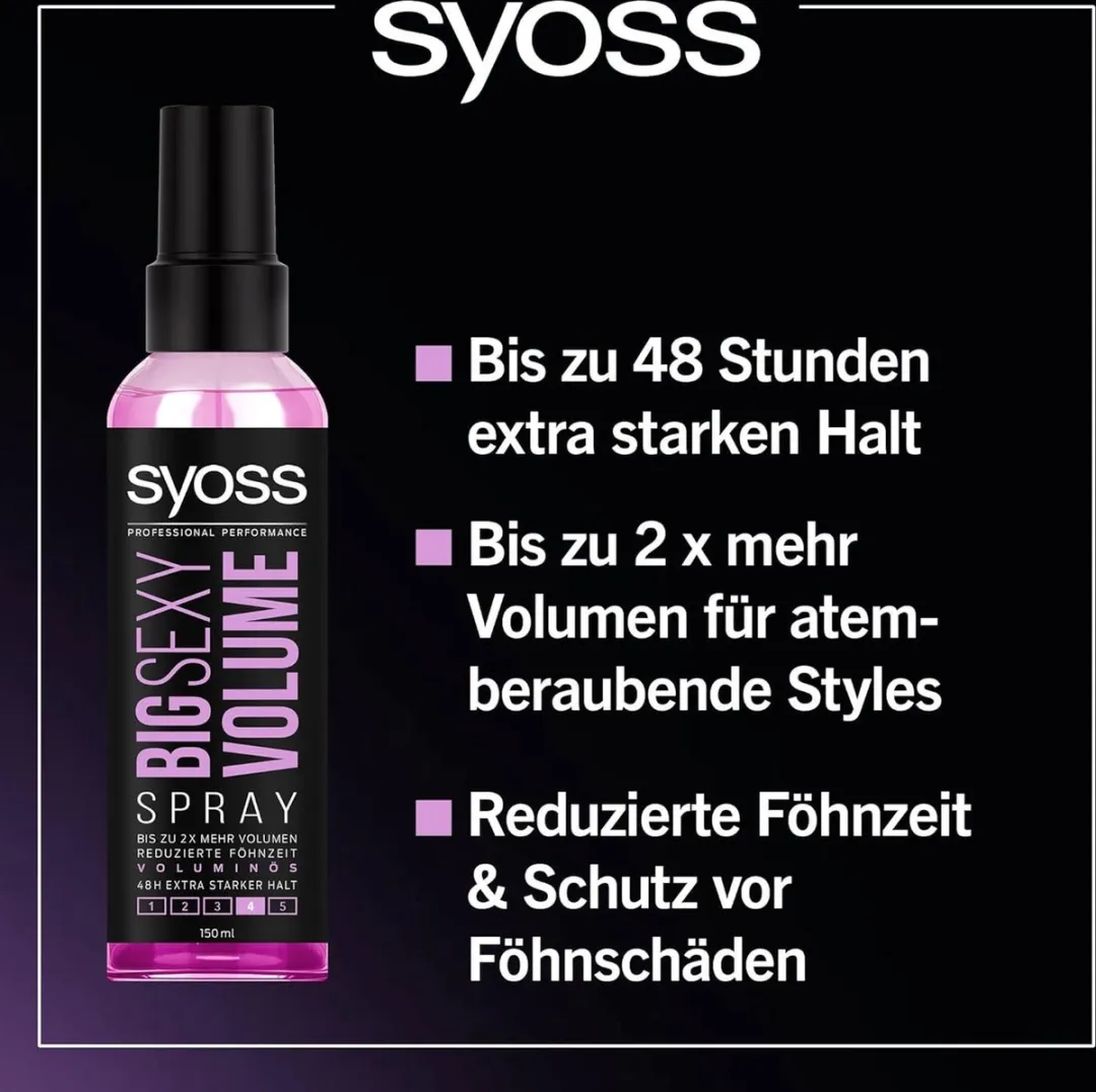Syoss Big Sexy Volume & Heat Spray 2x150ml