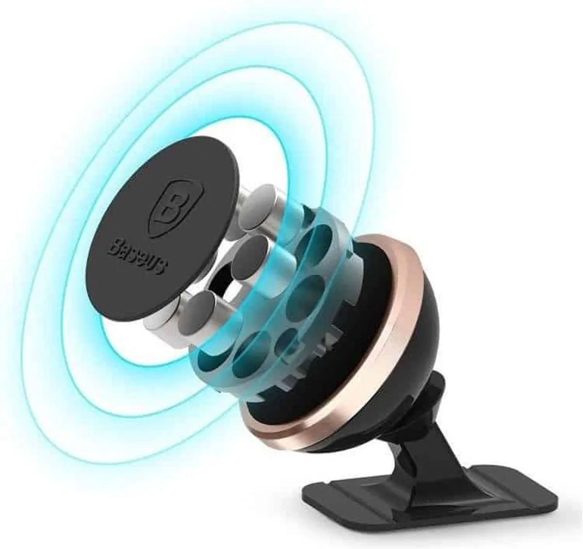 Baseus PB1717Z Magnetische Dashboardhouder - 360° verstelbaar - Zwart - afbeelding 6 van 6