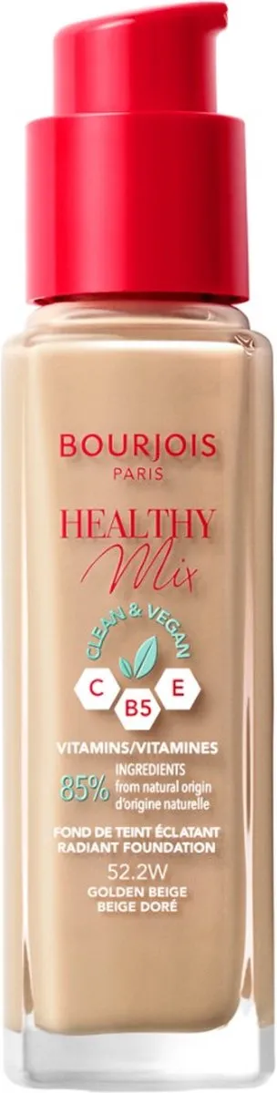Bourjois Healthy Mix Clean Vegan Foundation 52.2 Golden Beige 30ml