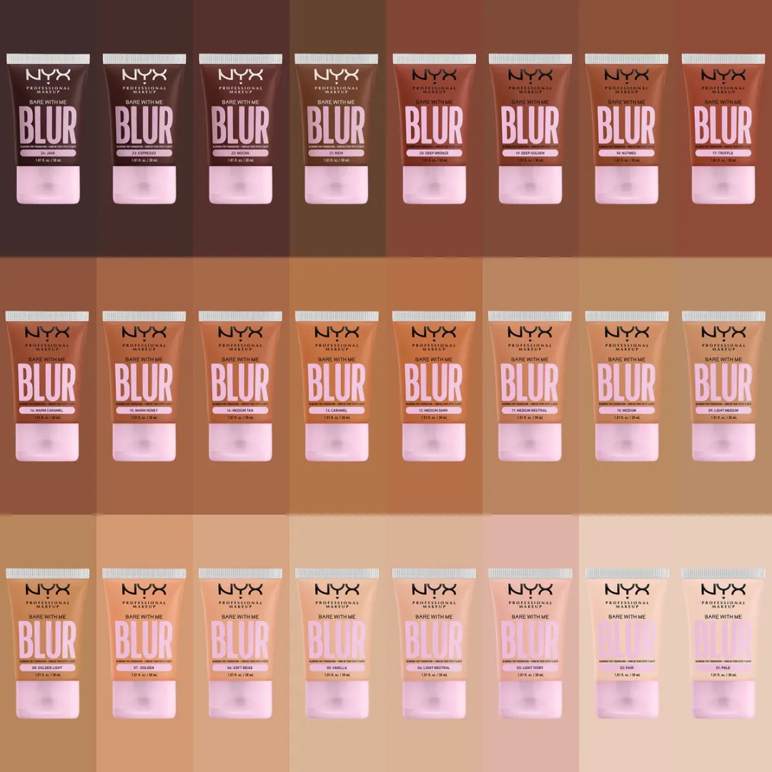 NYX Bare with Me Blur Foundation Mocha 110ml - afbeelding 6 van 6