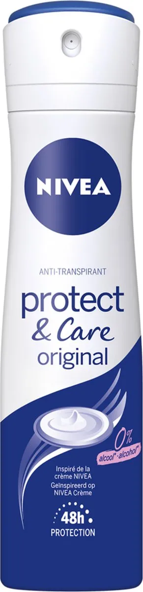 NIVEA Protect & Care Deo Spray 150ml - 6x - Gevoelige Huid
