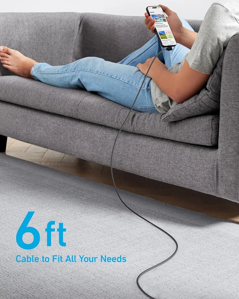 Anker USB-C Haakse Kabel 240W - 2x 180cm