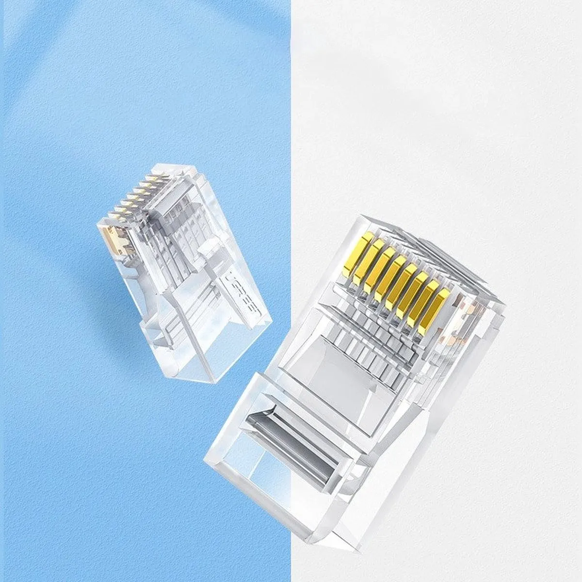 Ugreen RJ45 Cat6 Stekker Connector 8P8C - 10 Stuks - Transparant