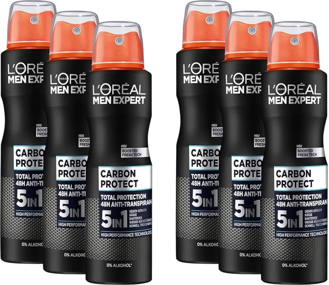 L'Oréal Men Expert Deodorant Spray 150ml - 6x