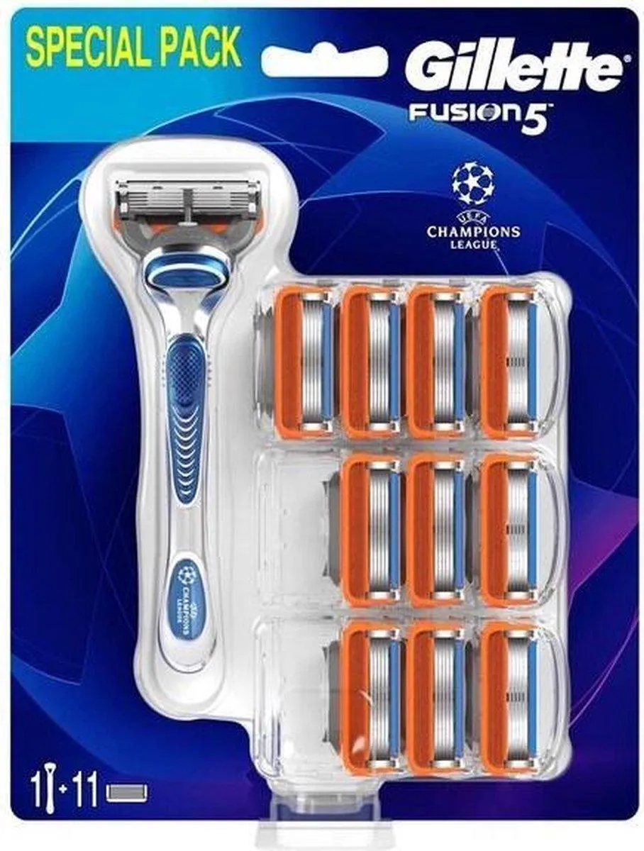 Gillette Fusion 5 Set - 10 Mesjes + Houder