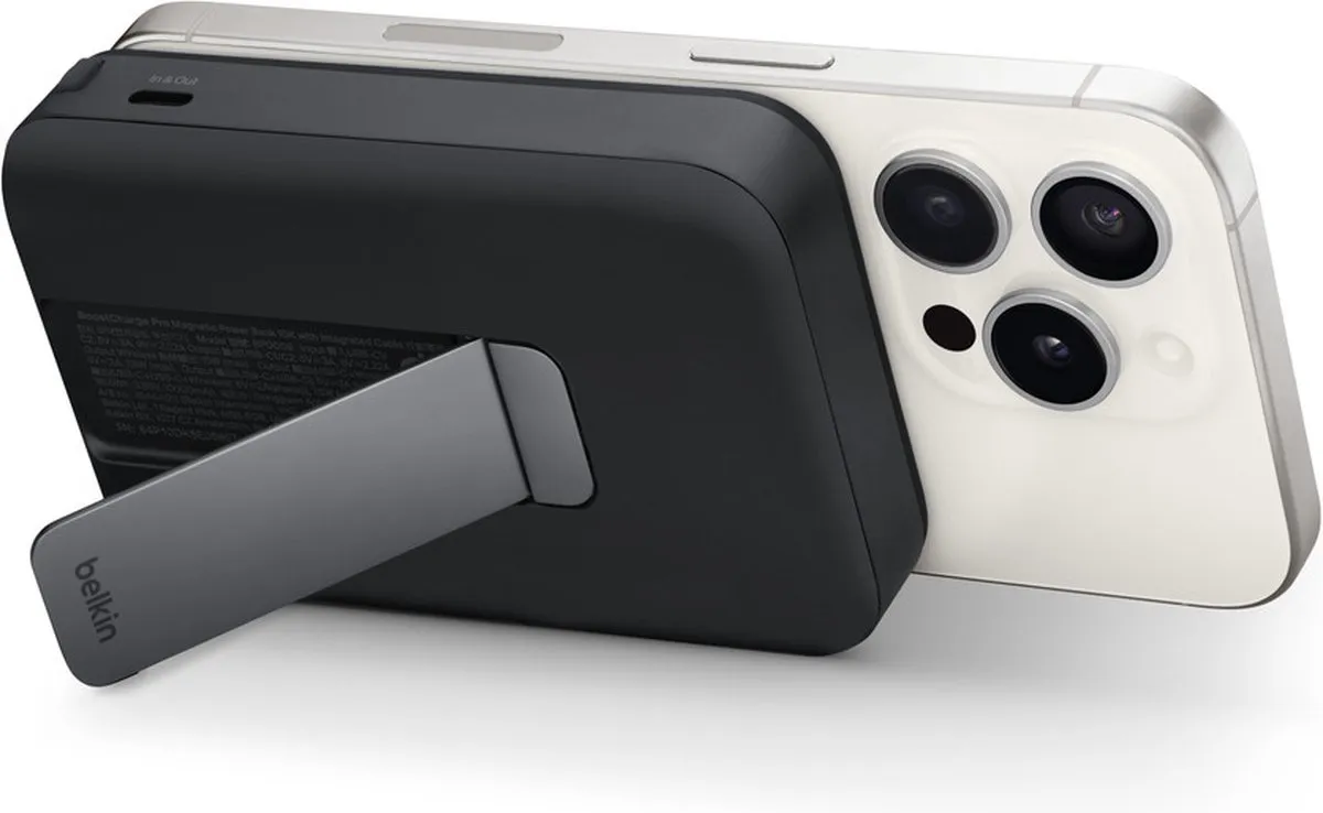 Belkin BoostCharge Pro HRE52ZM/A Powerbank 10000mAh - 20W - Zwart - afbeelding 2 van 5