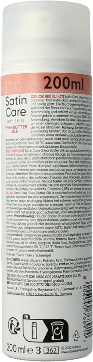 Gillette Venus Satin Care Scheergel Shea Butter 200ml