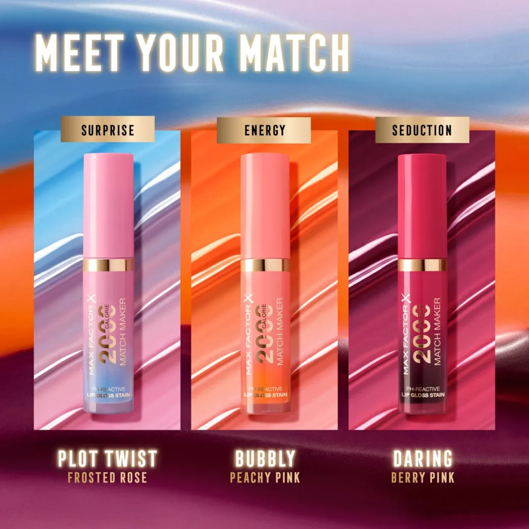 Max Factor 2000 Calorie Match Maker Lip Gloss Stain Daring 4.4ml