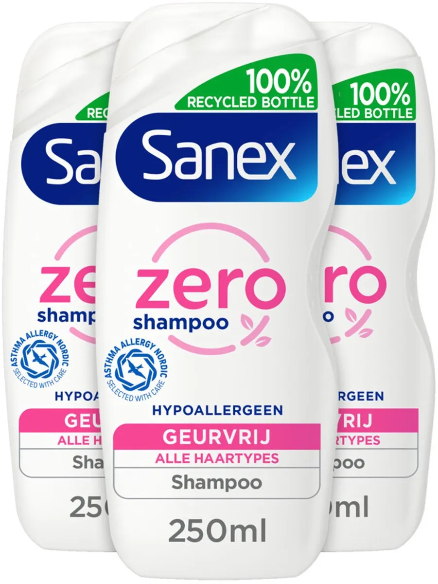 Sanex Zero% Sensitive Shampoo 250ml