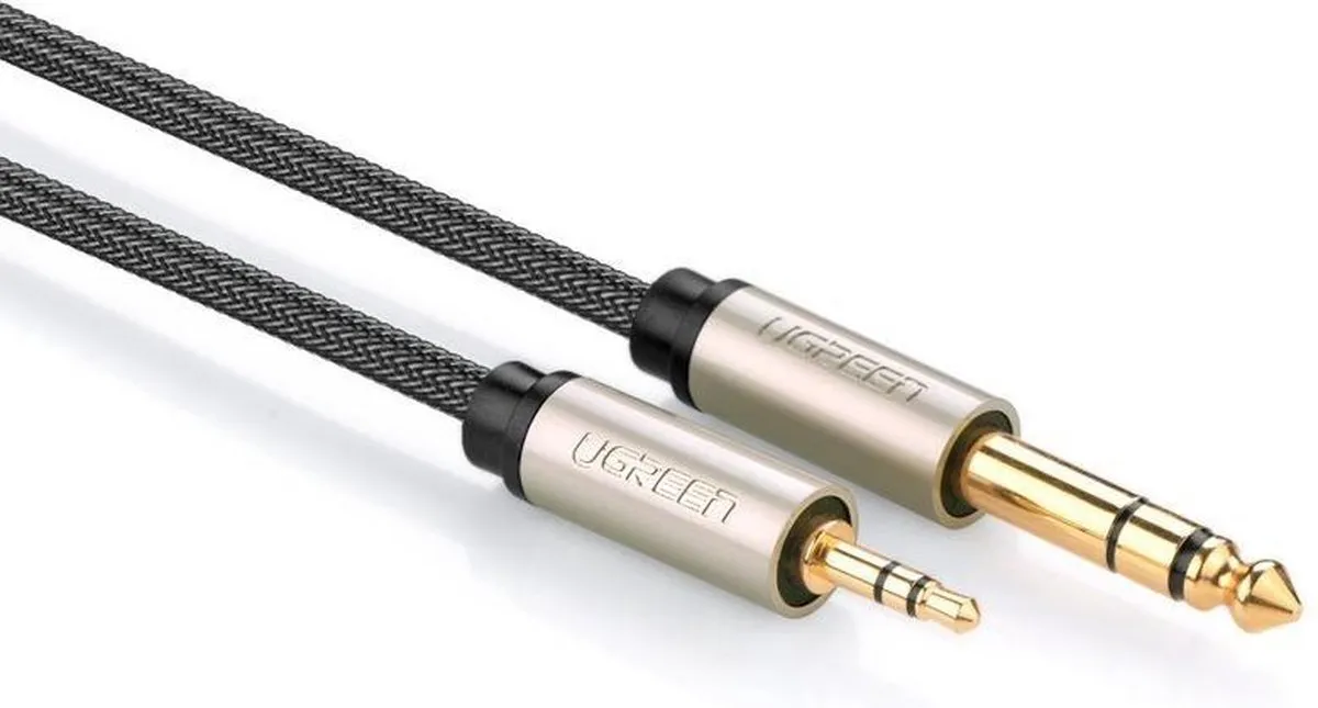 UGREEN 3.5mm naar 6.35mm Jackkabel 5m - Zwart