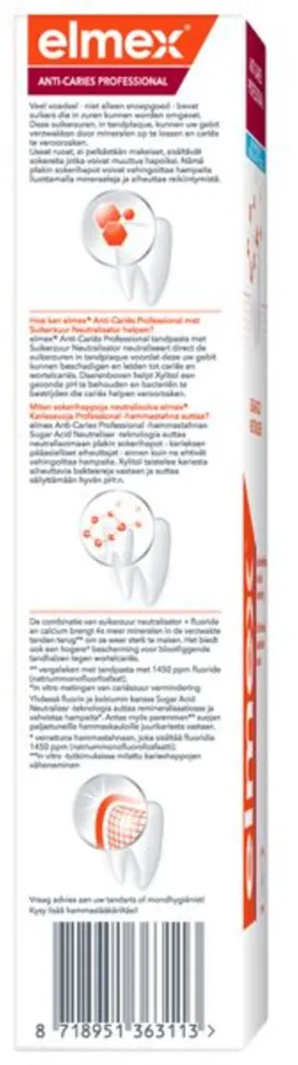 Elmex Anti-Cariës Professional 75ml - 7 Stuks
