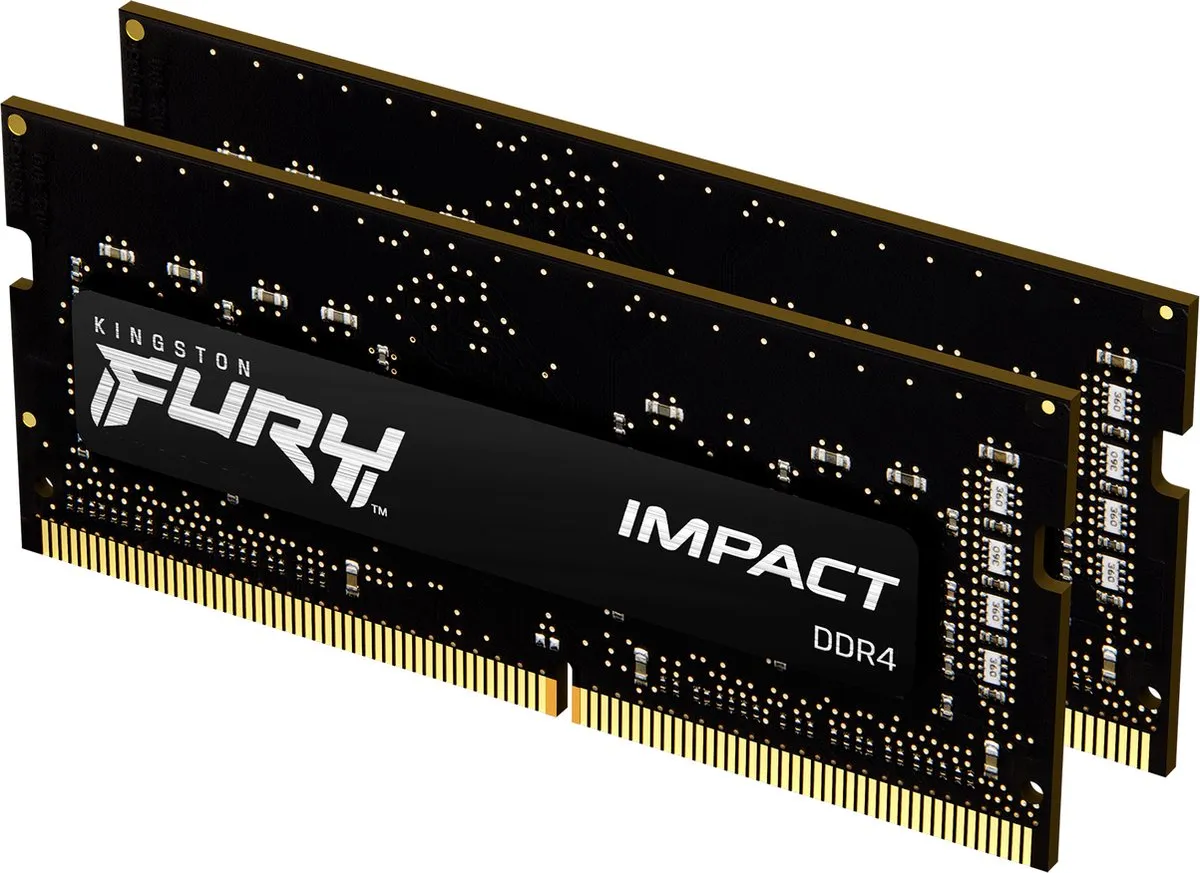 Kingston FURY Impact DDR4 32GB 2x16GB 3200MHz CL20 - Zwart