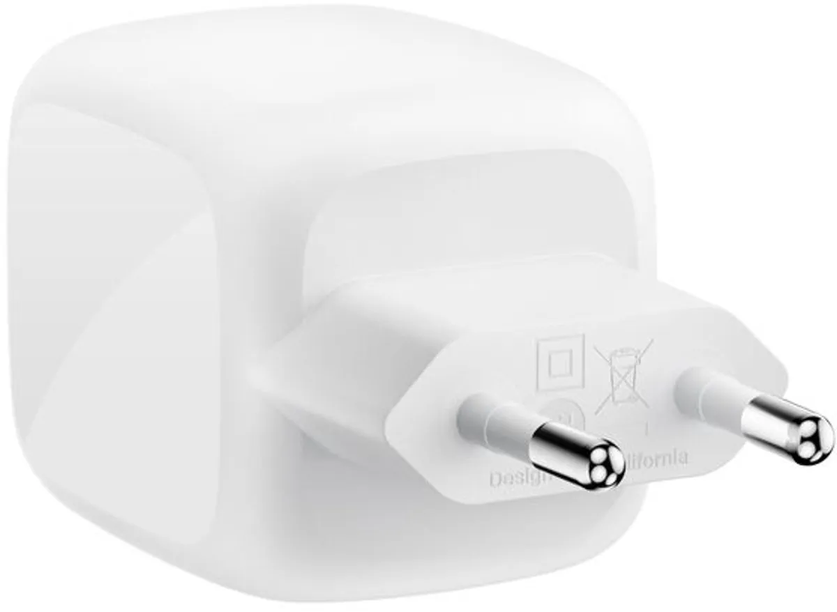 Belkin BoostCharge Pro 67W USB-C Wandlader - 2x USB-C - Wit - afbeelding 6 van 6