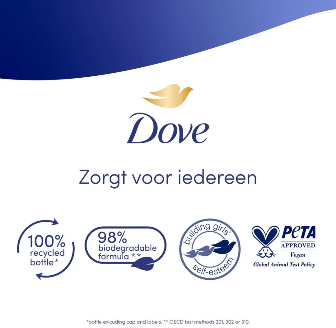 Dove Shower Deeply Nourishing 225ml - 5 Stuks