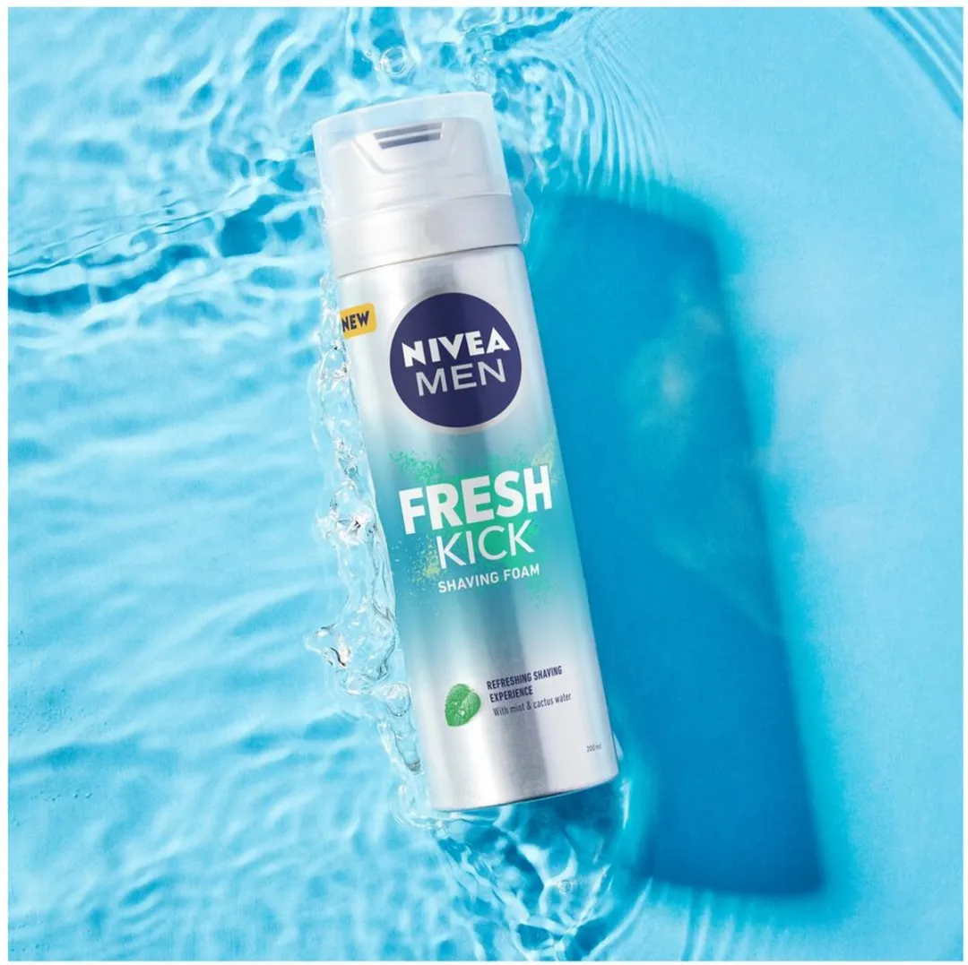 NIVEA Men Scheerschuim Fresh Kick 200ml