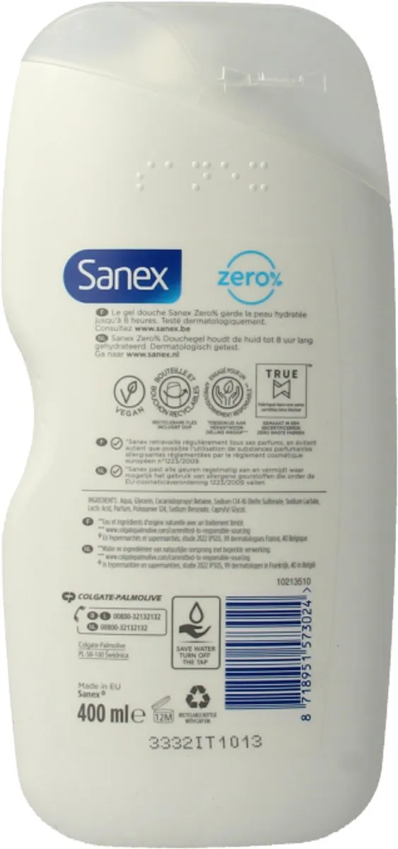 Sanex Zero% Douchegel 400ml