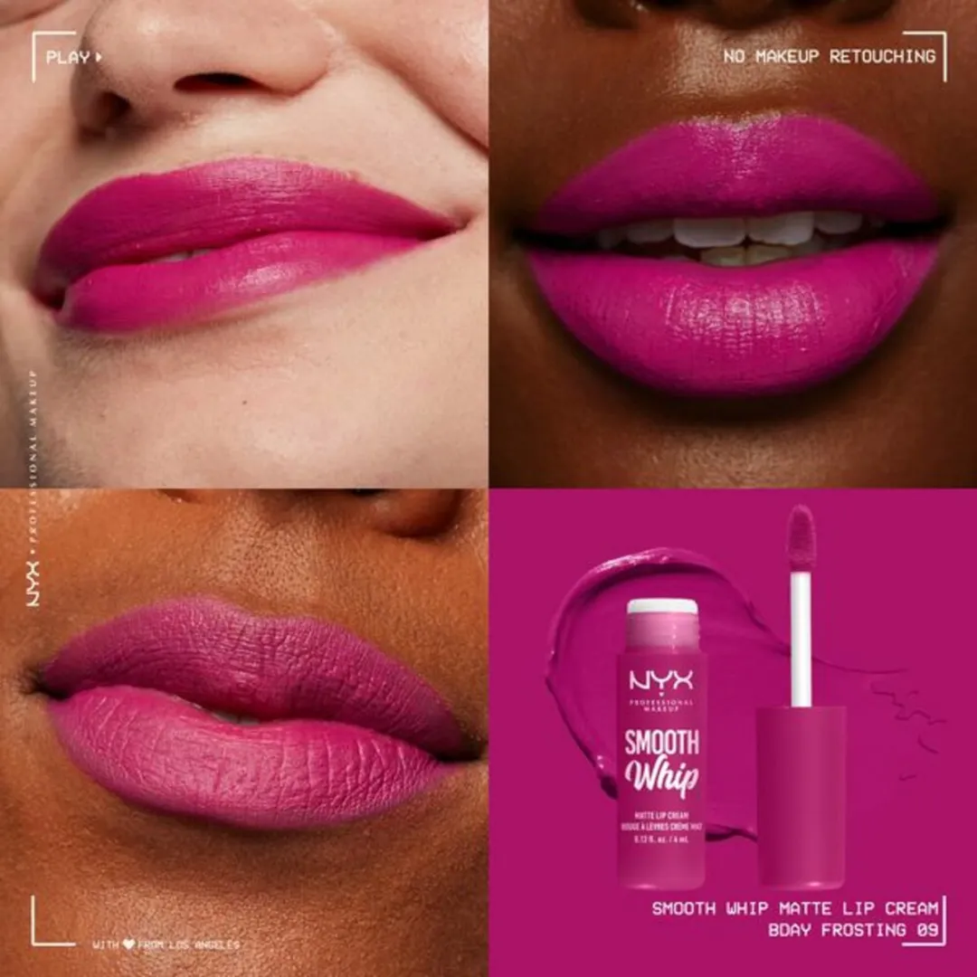 NYX Smooth Whip Matte Lip Cream Birthday Frosting 4ml - afbeelding 6 van 6