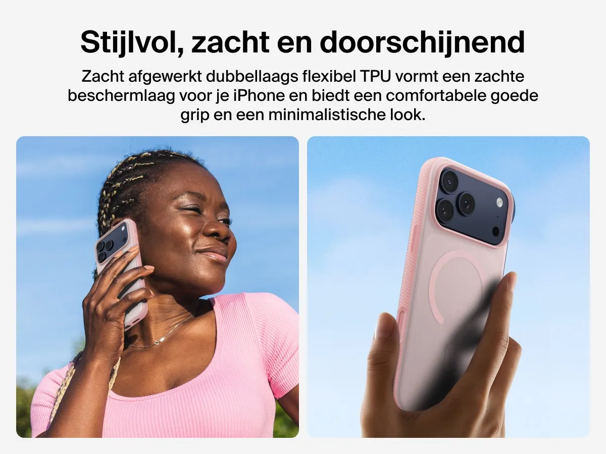 Belkin SheerForce Grip Hoesje iPhone 17 Pro Max - Roze MSA036HQPK