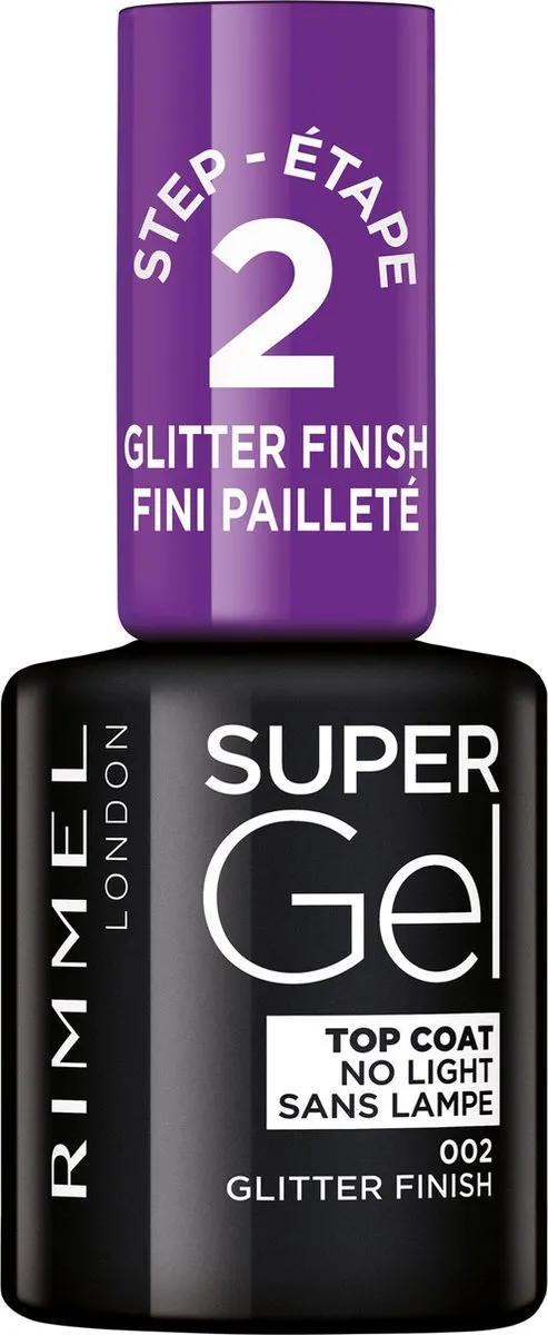 Rimmel London SuperGel Glitter Top Coat 002
