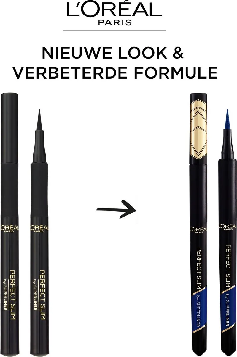 L'Oréal Paris Superliner Perfect Slim Blauwe Eyeliner 04 Navy - 4.7ml