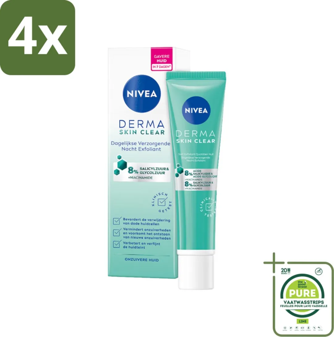 NIVEA Nacht Exfoliant DERMA Huidzuiver 40ml